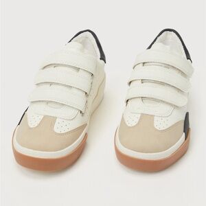 Dolce Vita Women’s Cream and Black Sneakers